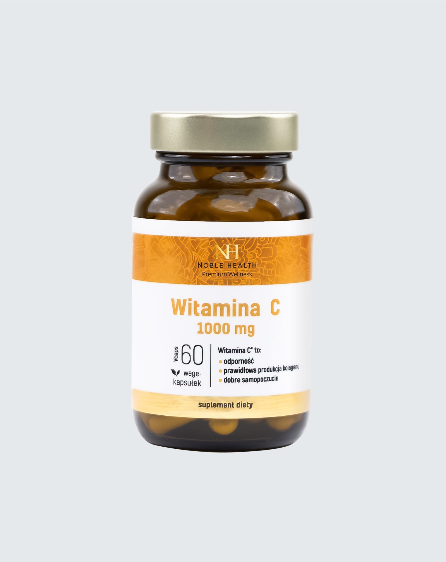 Vitamín C Noble Health Vegan kyselina L-askorbová 1000 mg 60 kapsúl