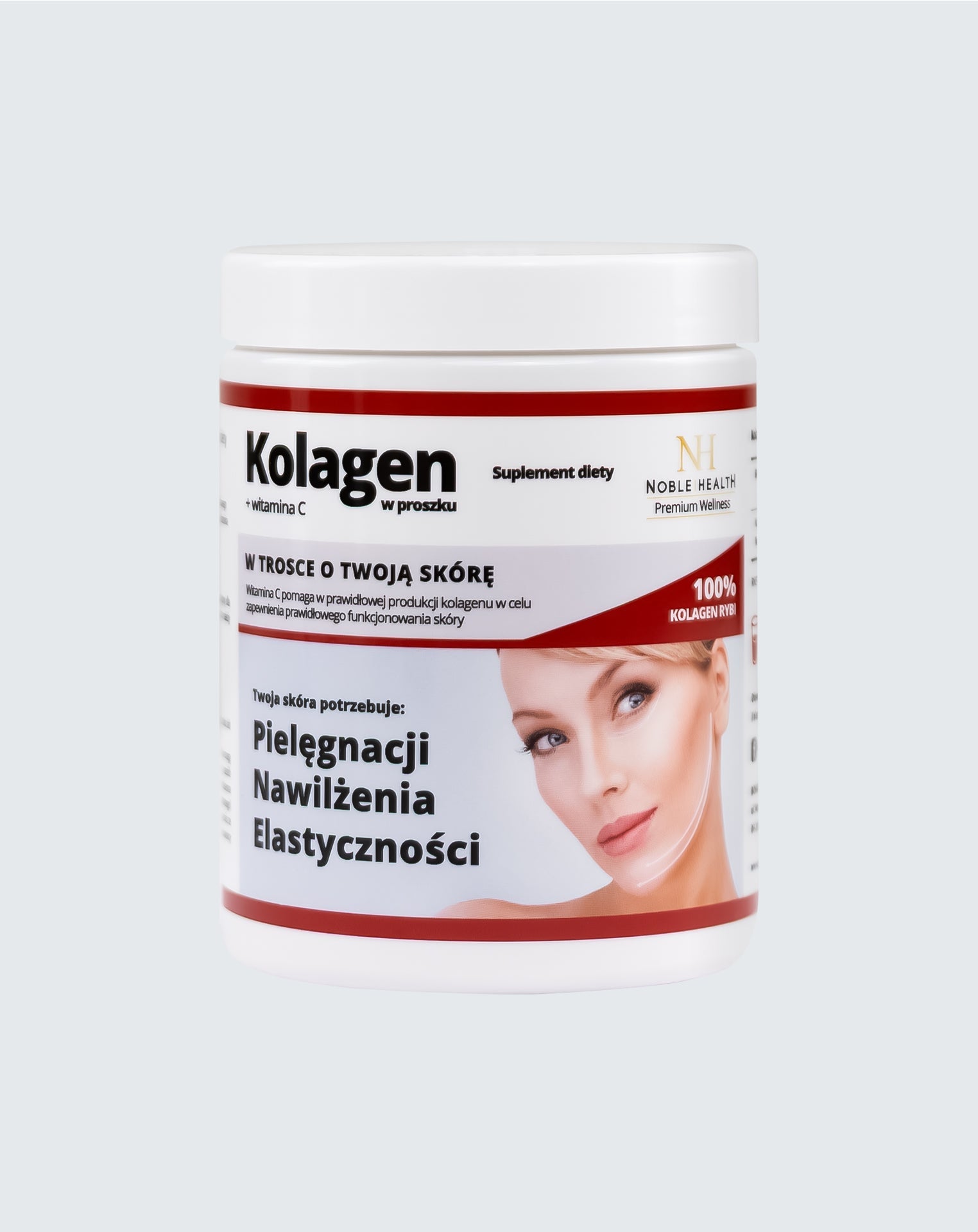 Kolagén + vitamín C v prášku - Noble Health Zdravá krásna pleť