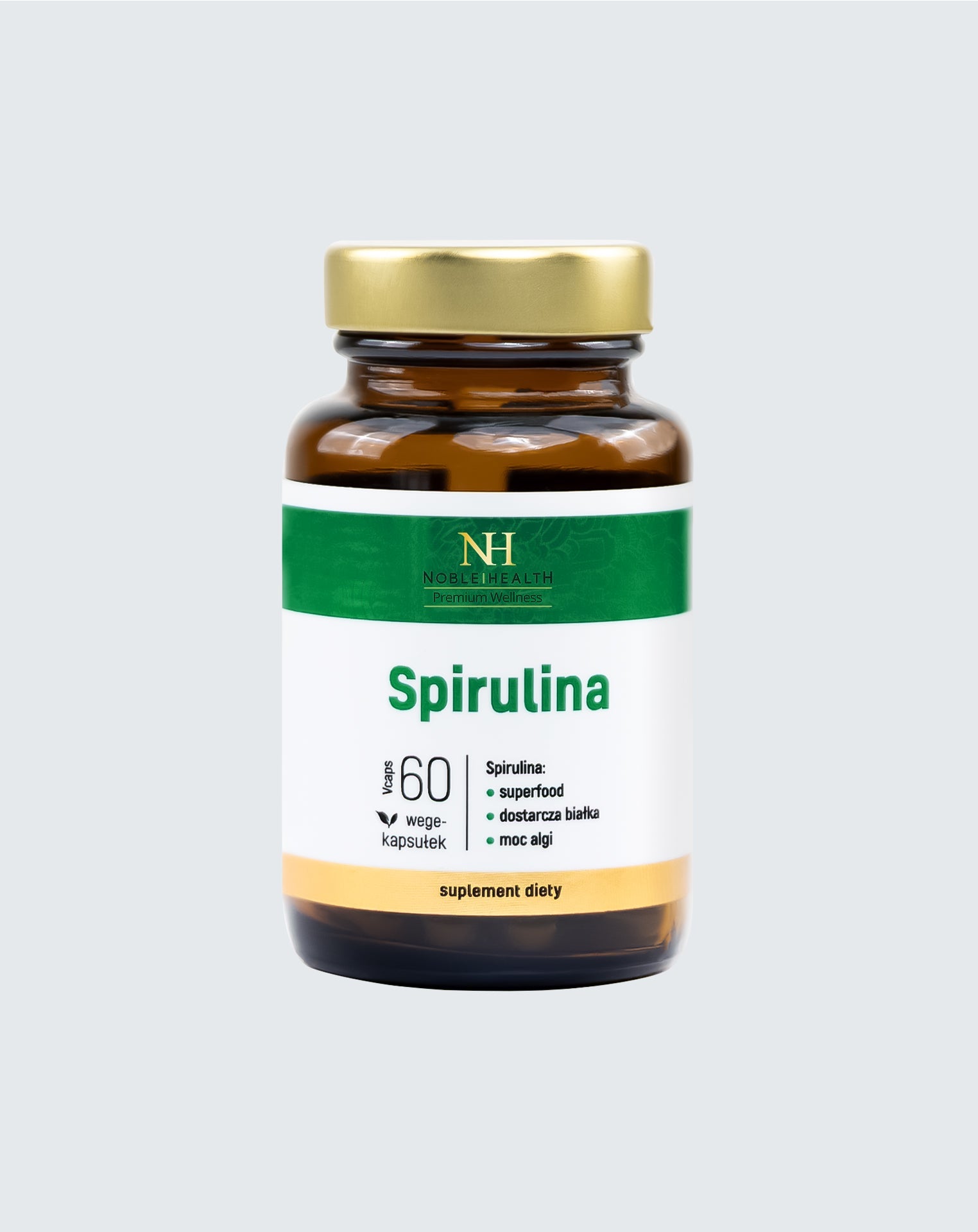 Spirulina Noble Health Detoxikácia morských rias 60 kapsúl