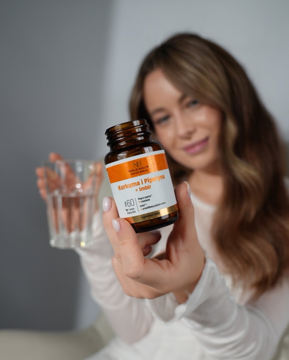 Kurkuma a Piperín + Zázvor Výživový doplnok - Noble Health