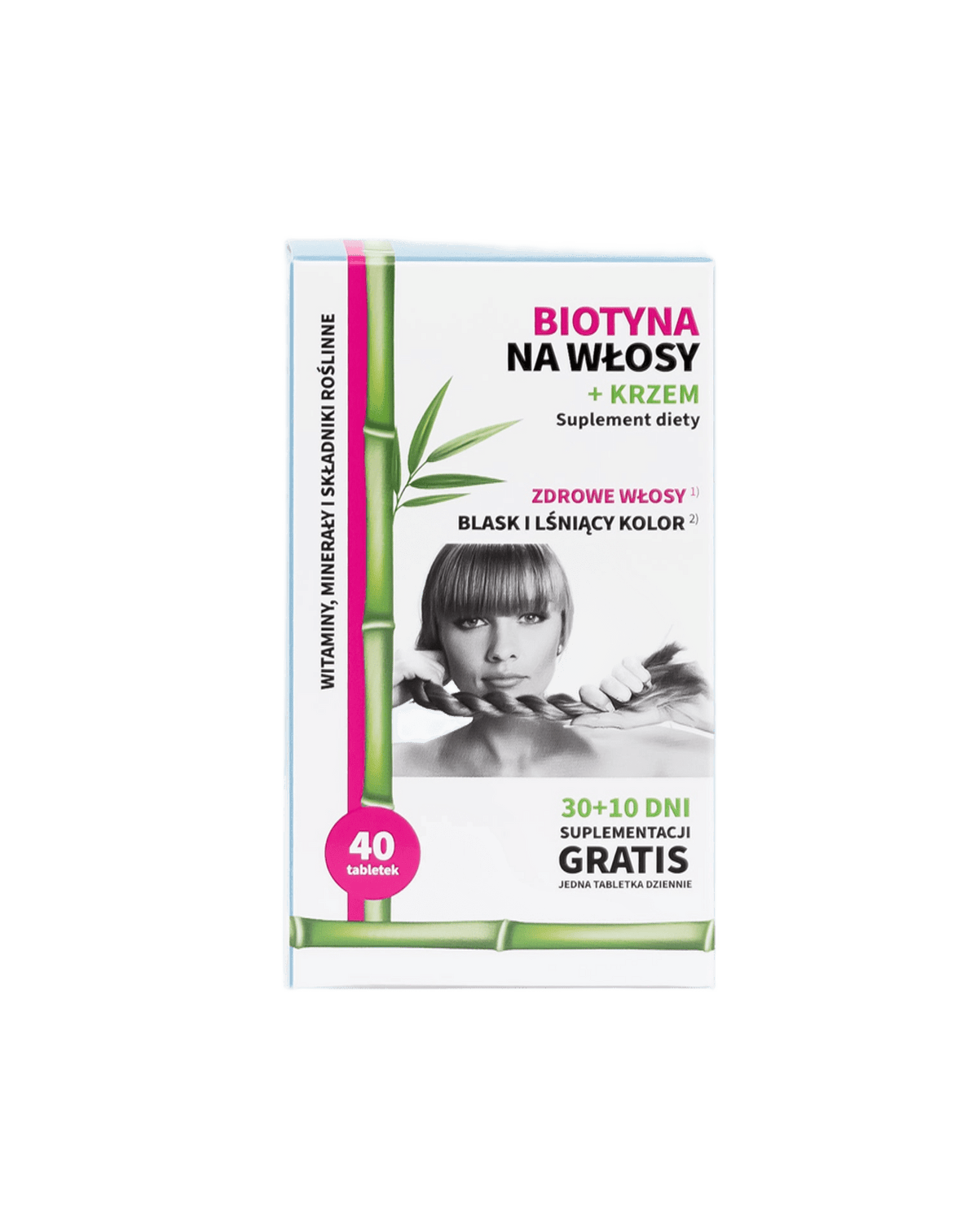 Biotín na vlasy + kremík 40 tabliet - Noble Health