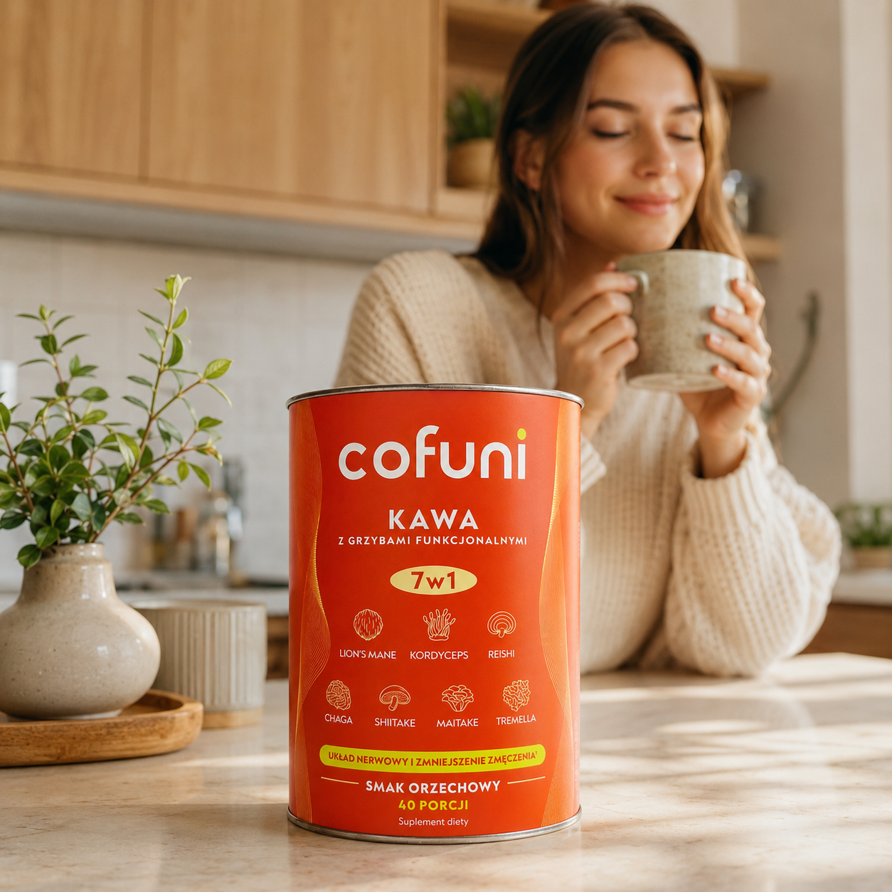 Cofuni - hubová káva s adaptogénmi